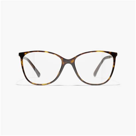 Square Eyeglasses Metal & Calfskin Dark Tortoise.